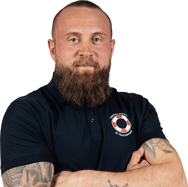 Alfred Persson - Arbetsledare på Trygga Flytt